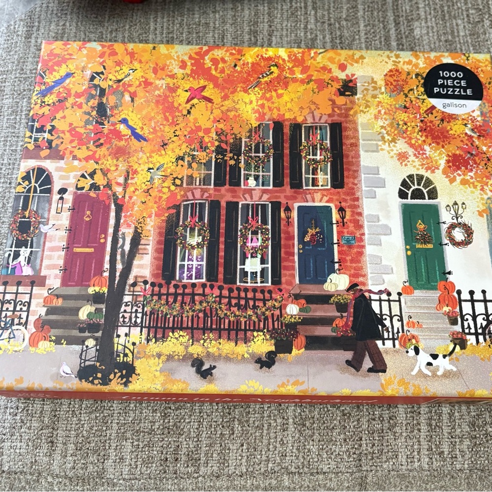 Galison Autumn Scene 1000 Piece Puzzle